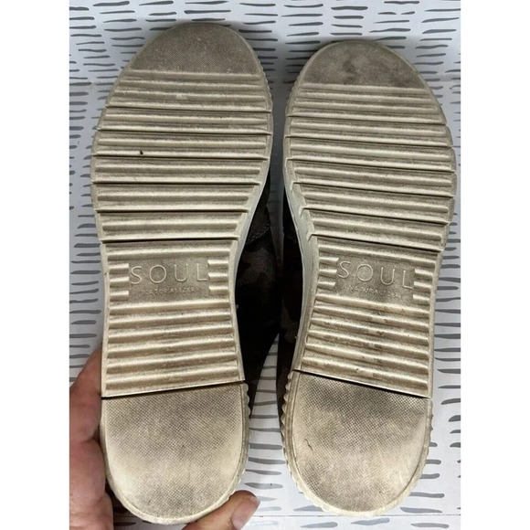 Soul Naturalizer Shoes Womens 9 M Truly Mules Camo Fabric Platform - Picture 7 of 8